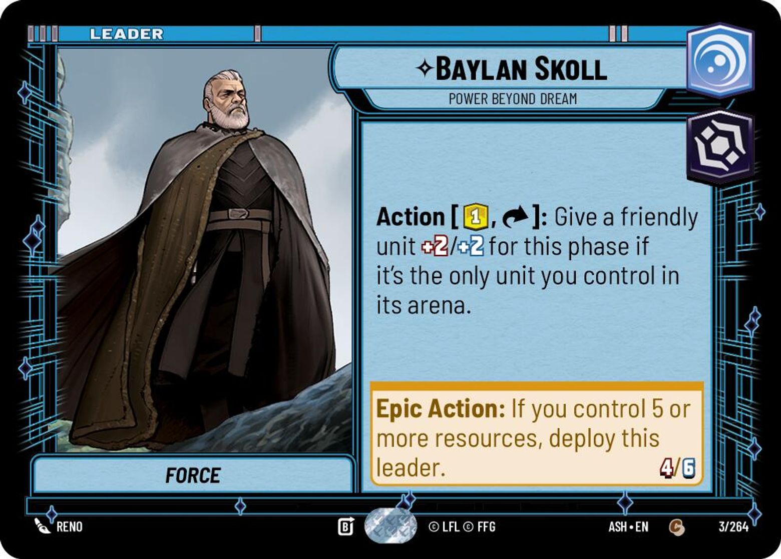 Baylan Skoll, Power Beyond Dream card art