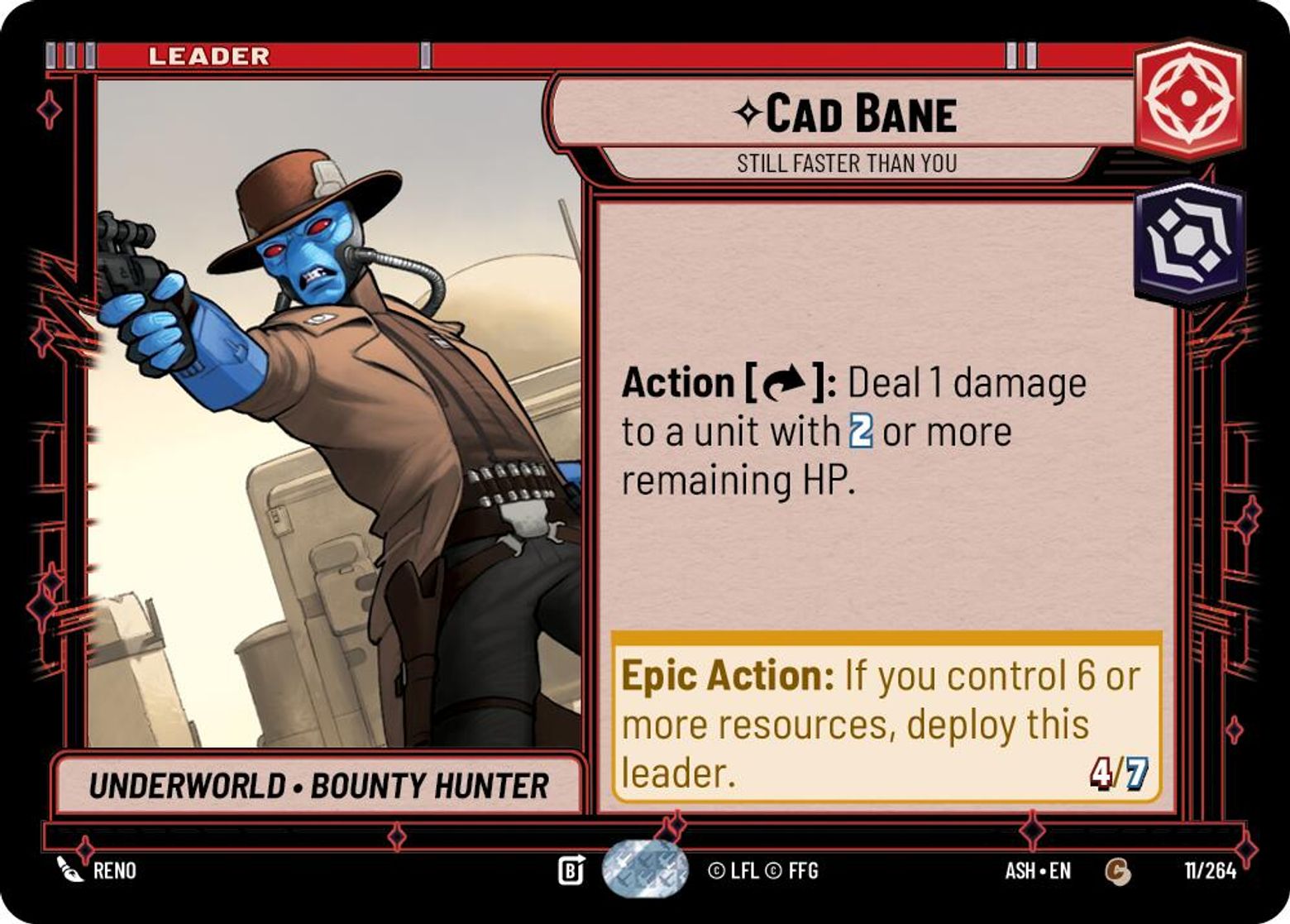 Cad Bane, Still Faster than You card art