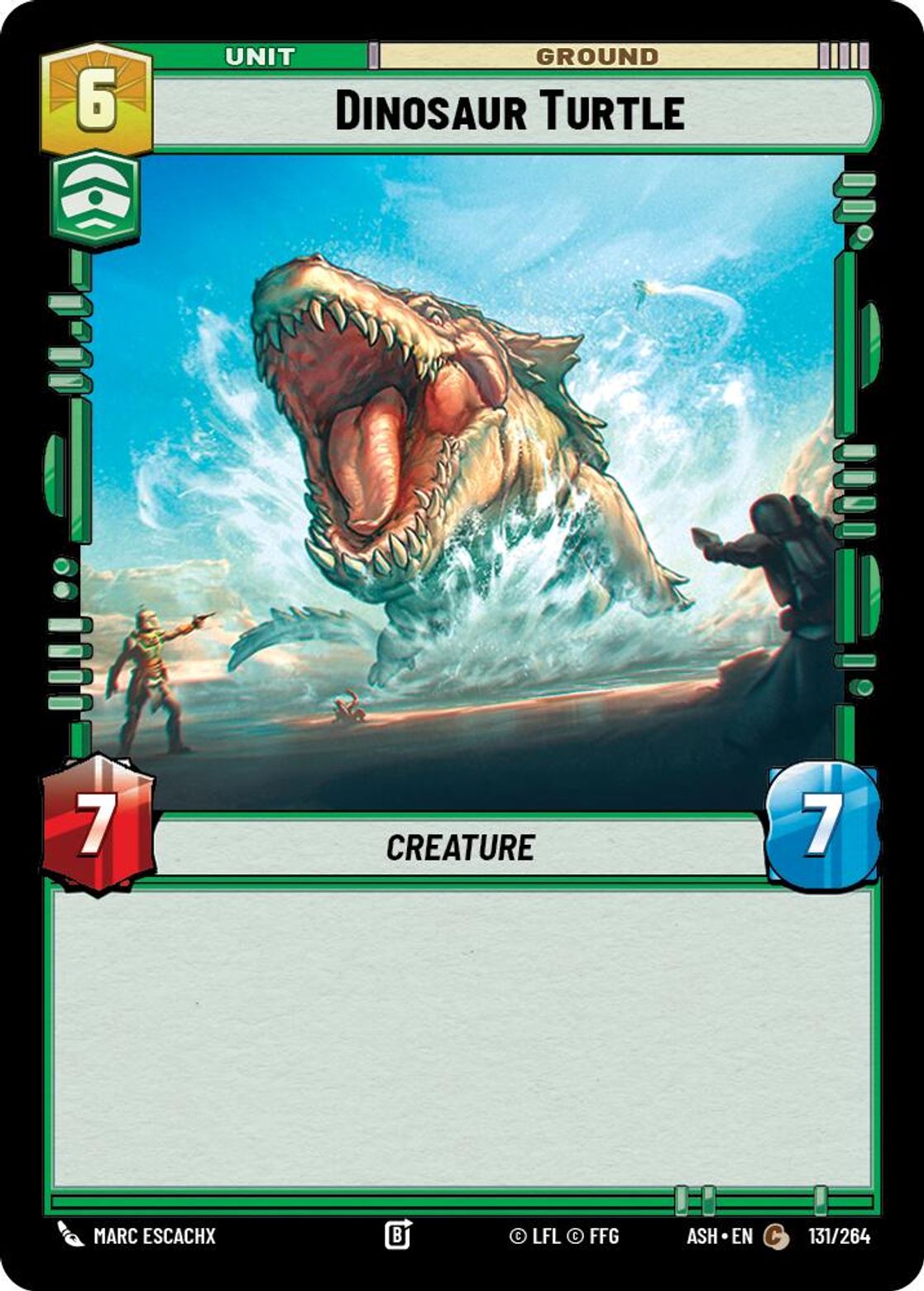 Dinosaur Turtle card art