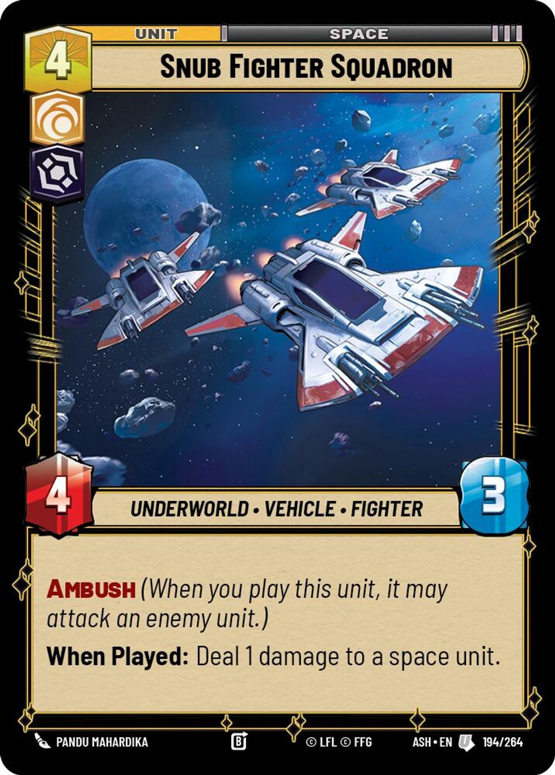 Snub Fighter Squadron card art
