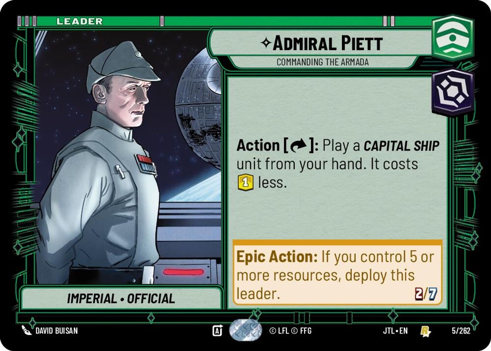Admiral Piett, Commanding the Armada