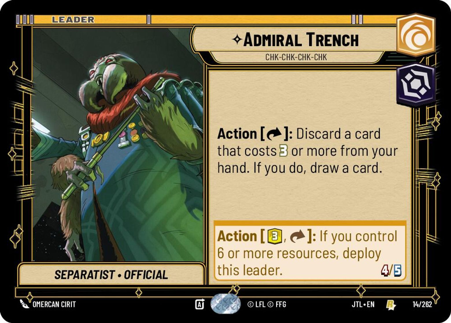Admiral Trench, Chk-chk-chk-chk