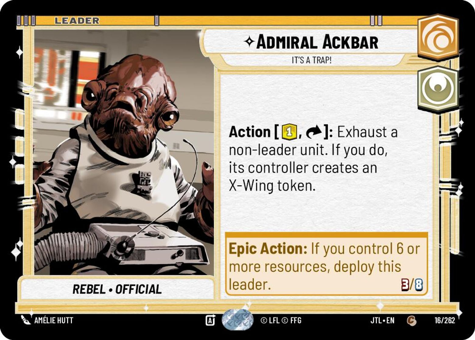 Admiral Ackbar, It's A Trap! card art