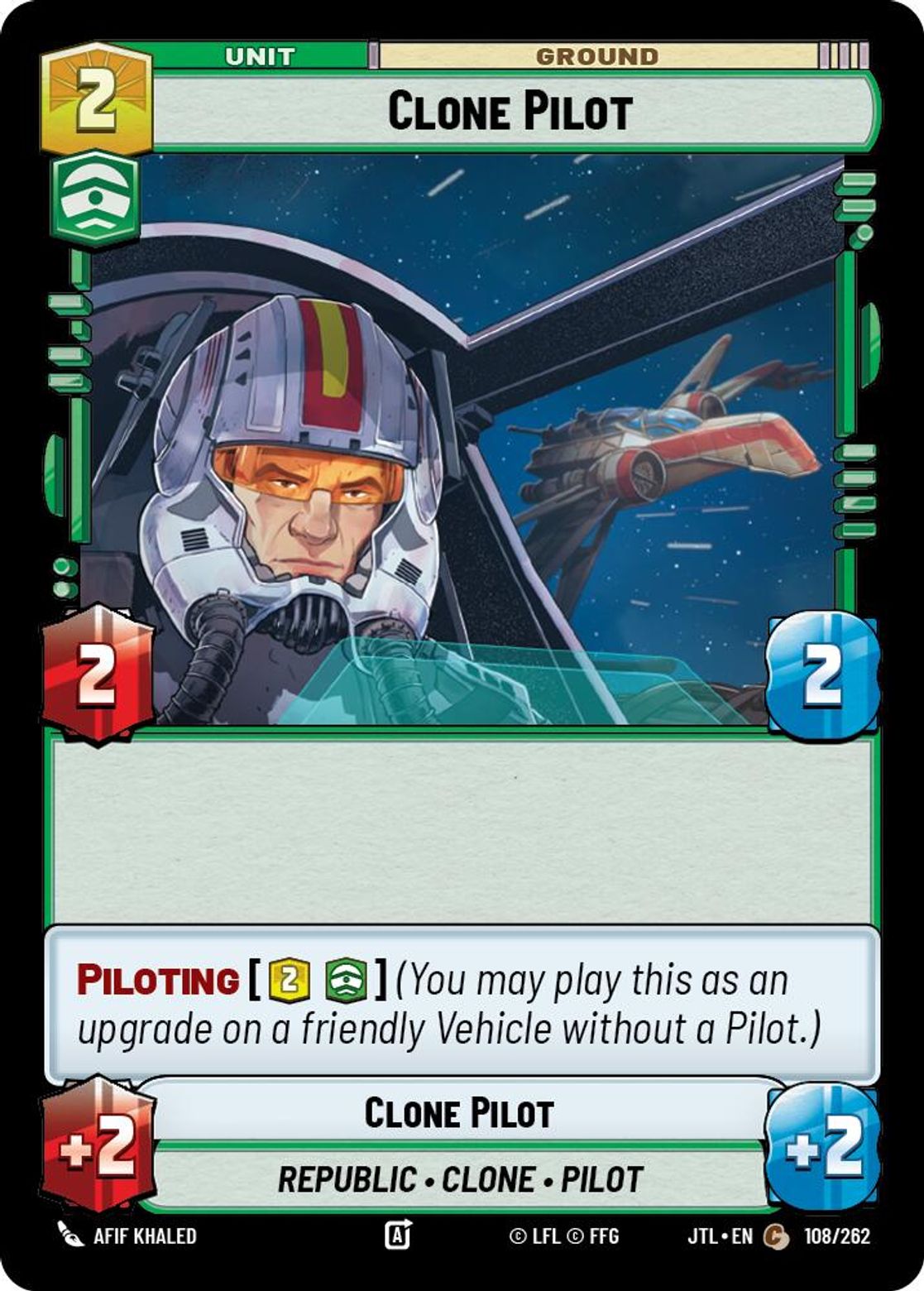 Clone Pilot card art