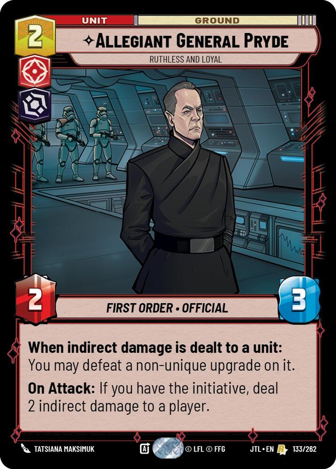 Allegiant General Pryde, Ruthless and Loyal card art