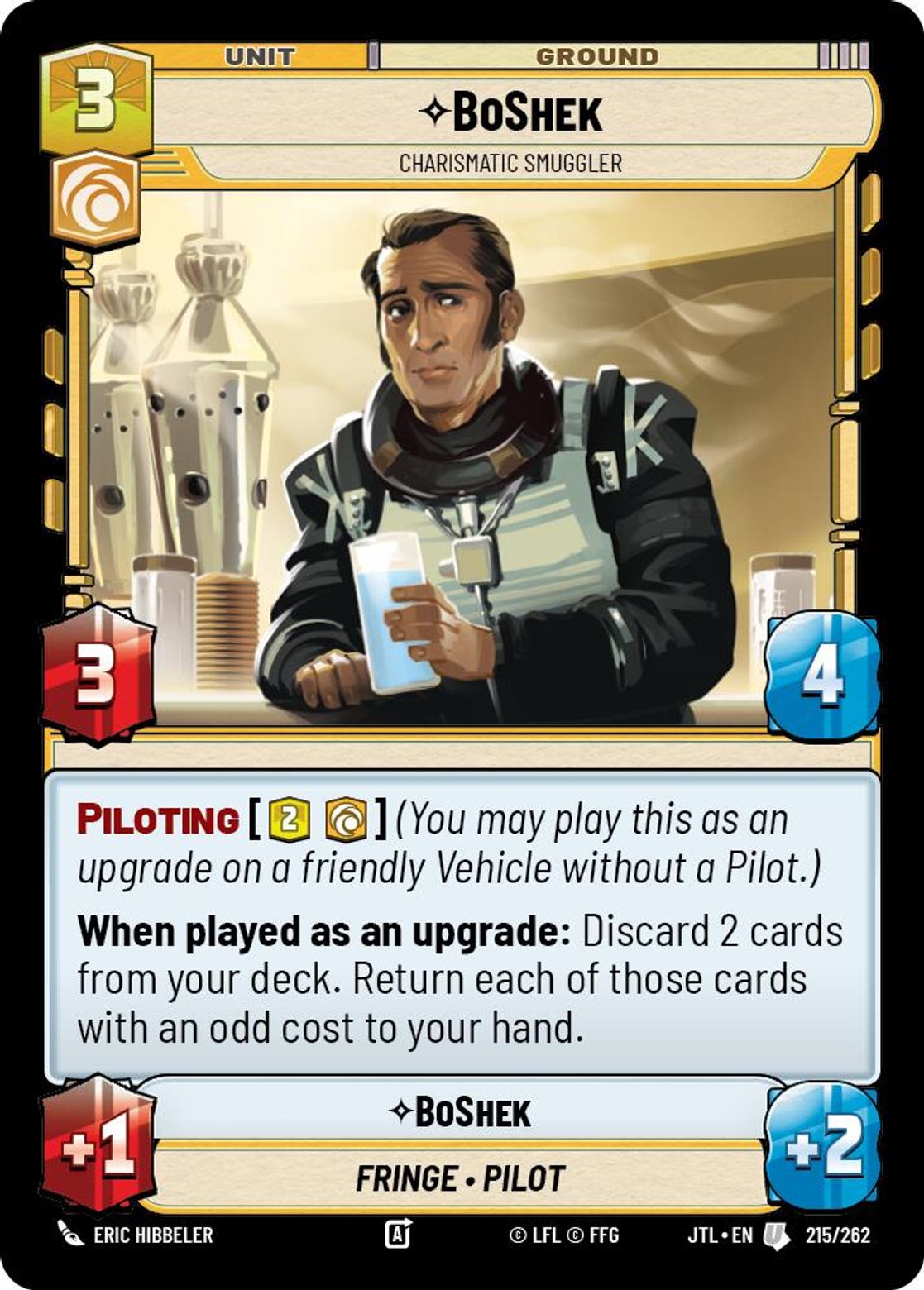 BoShek, Charismatic Smuggler card art