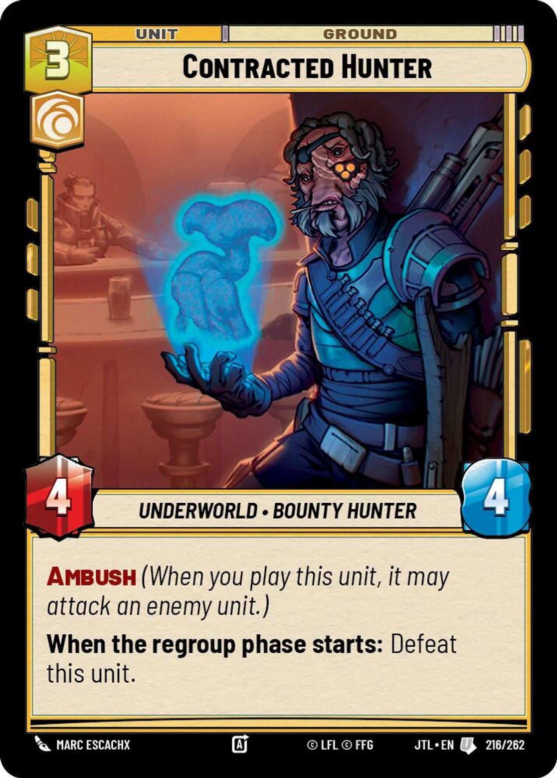 Contracted Hunter card art