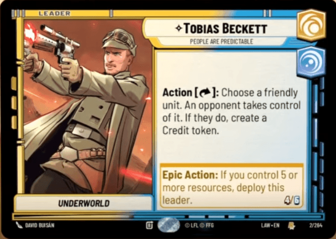 Tobias Beckett, People are Predictable card art