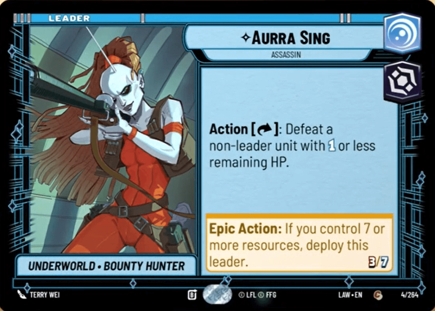 Aurra Sing, Assassin card art