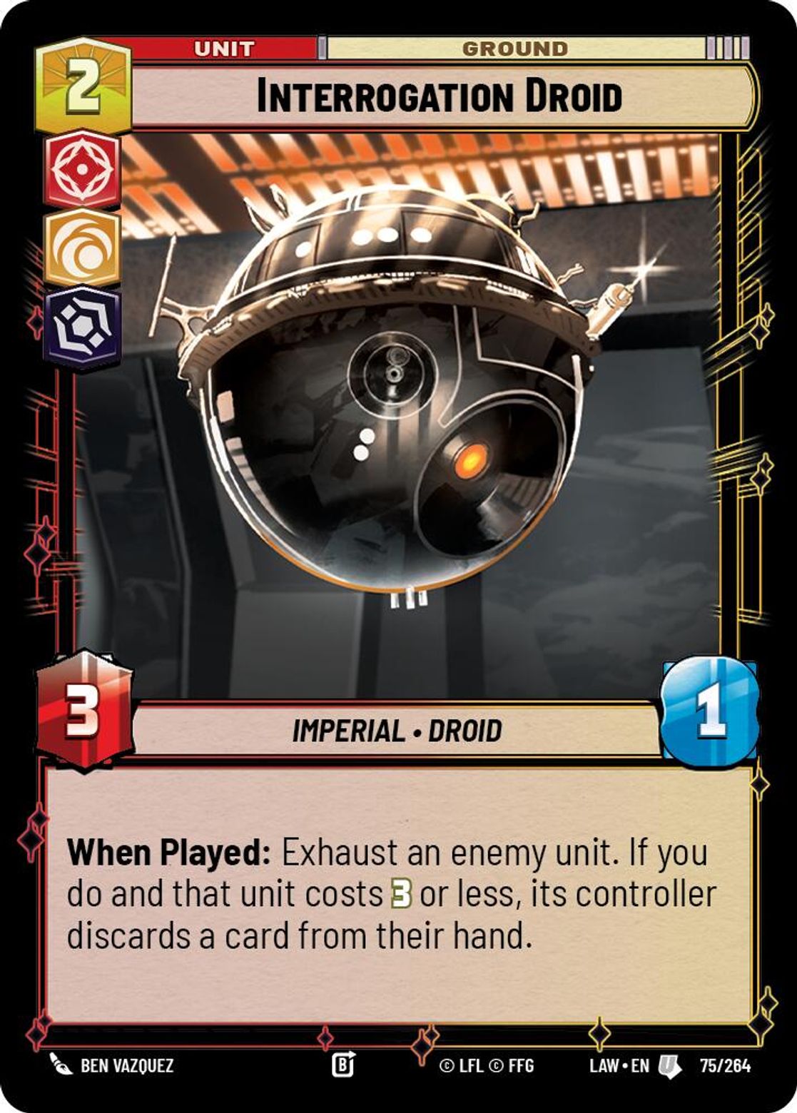 Interrogation Droid card art
