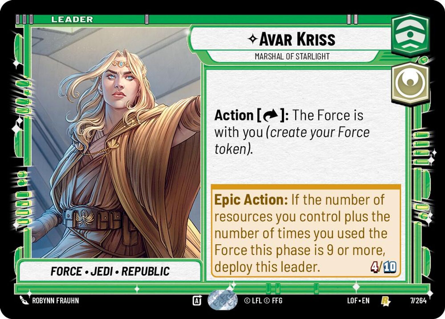 Avar Kriss, Marshal of Starlight