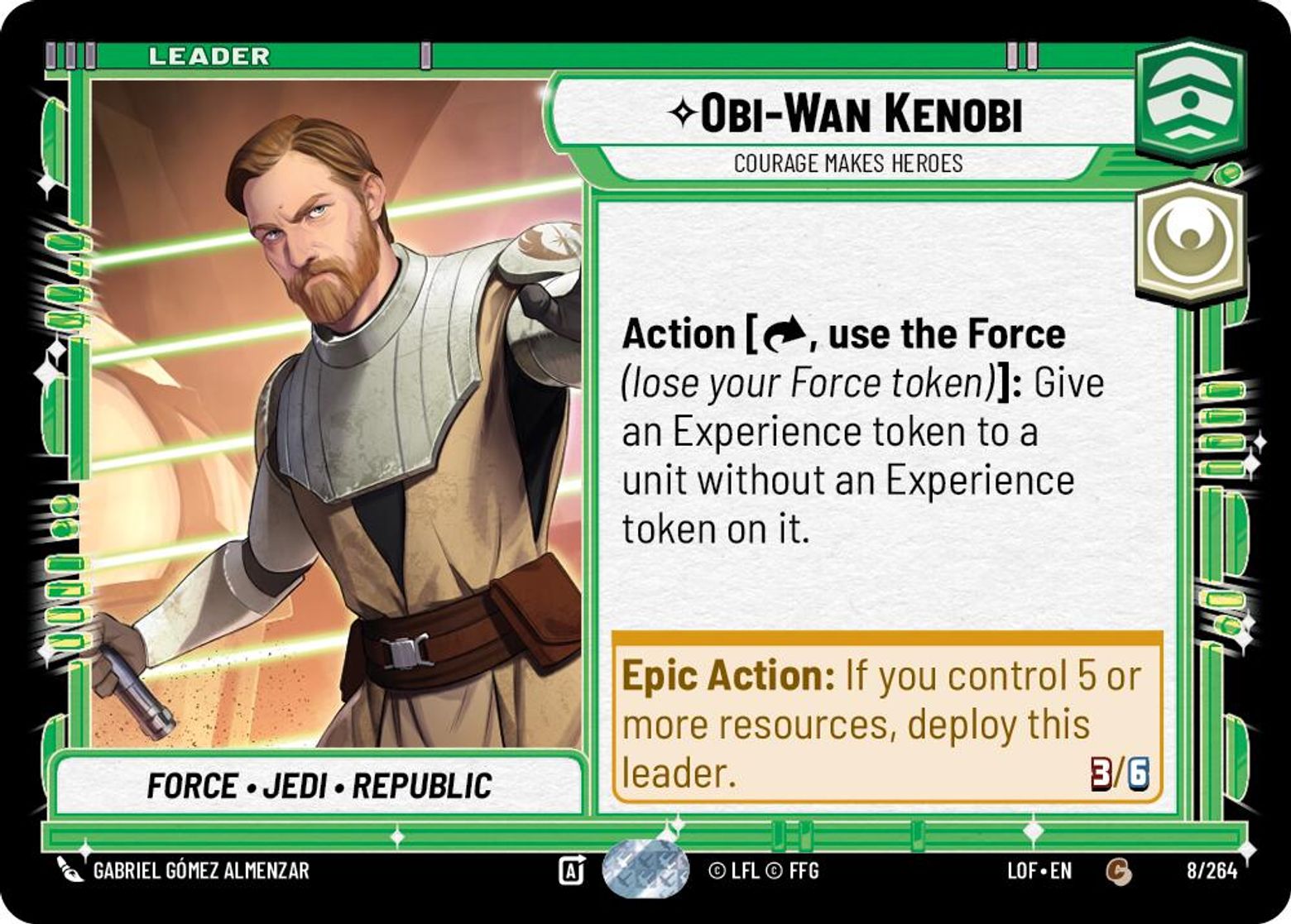 Obi-Wan Kenobi, Courage Makes Heroes
