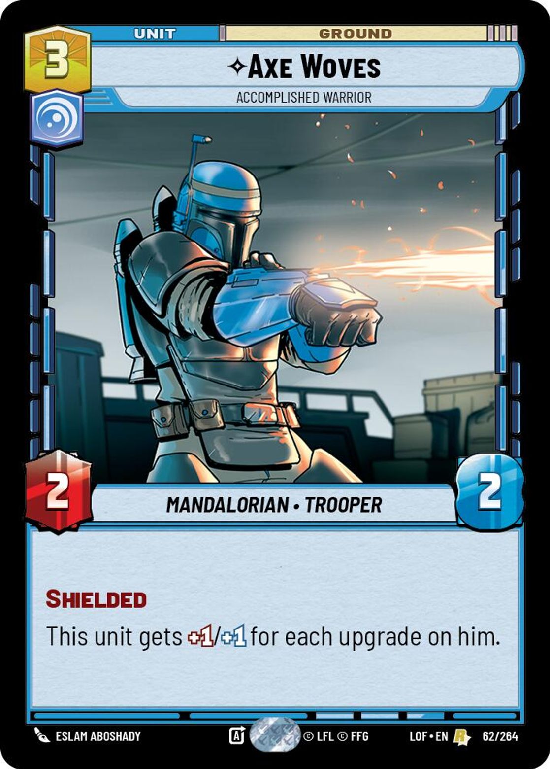 Axe Woves, Accomplished Warrior card art