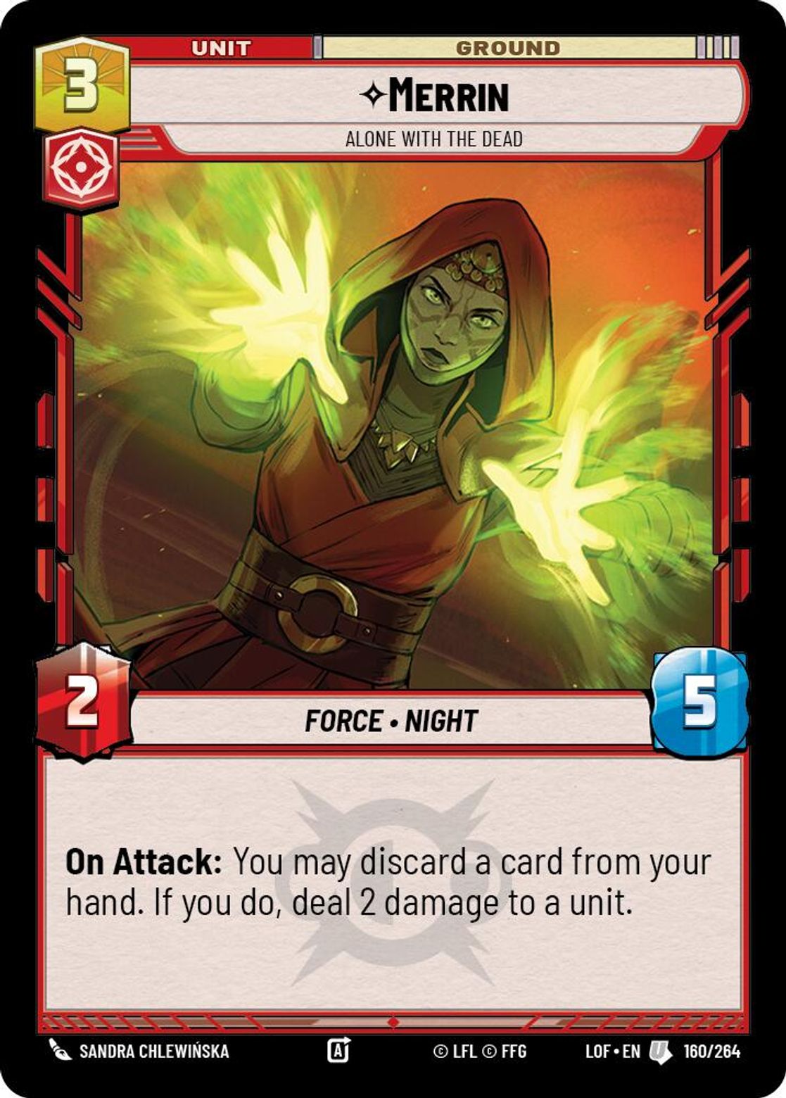 Merrin, Alone with the Dead card art