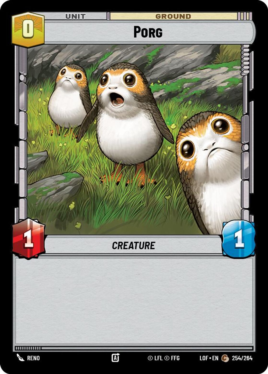Porg card art