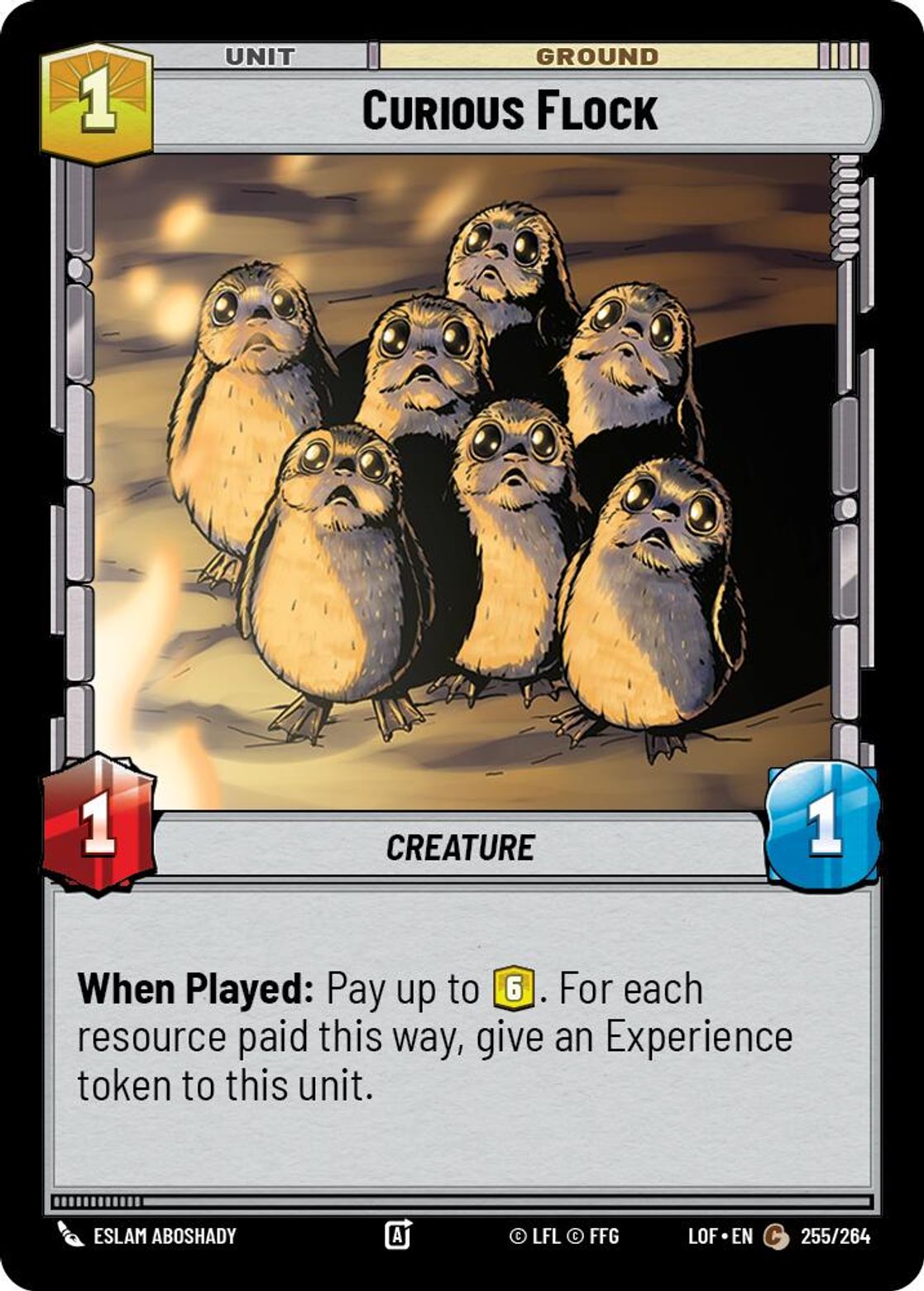 Curious Flock card art
