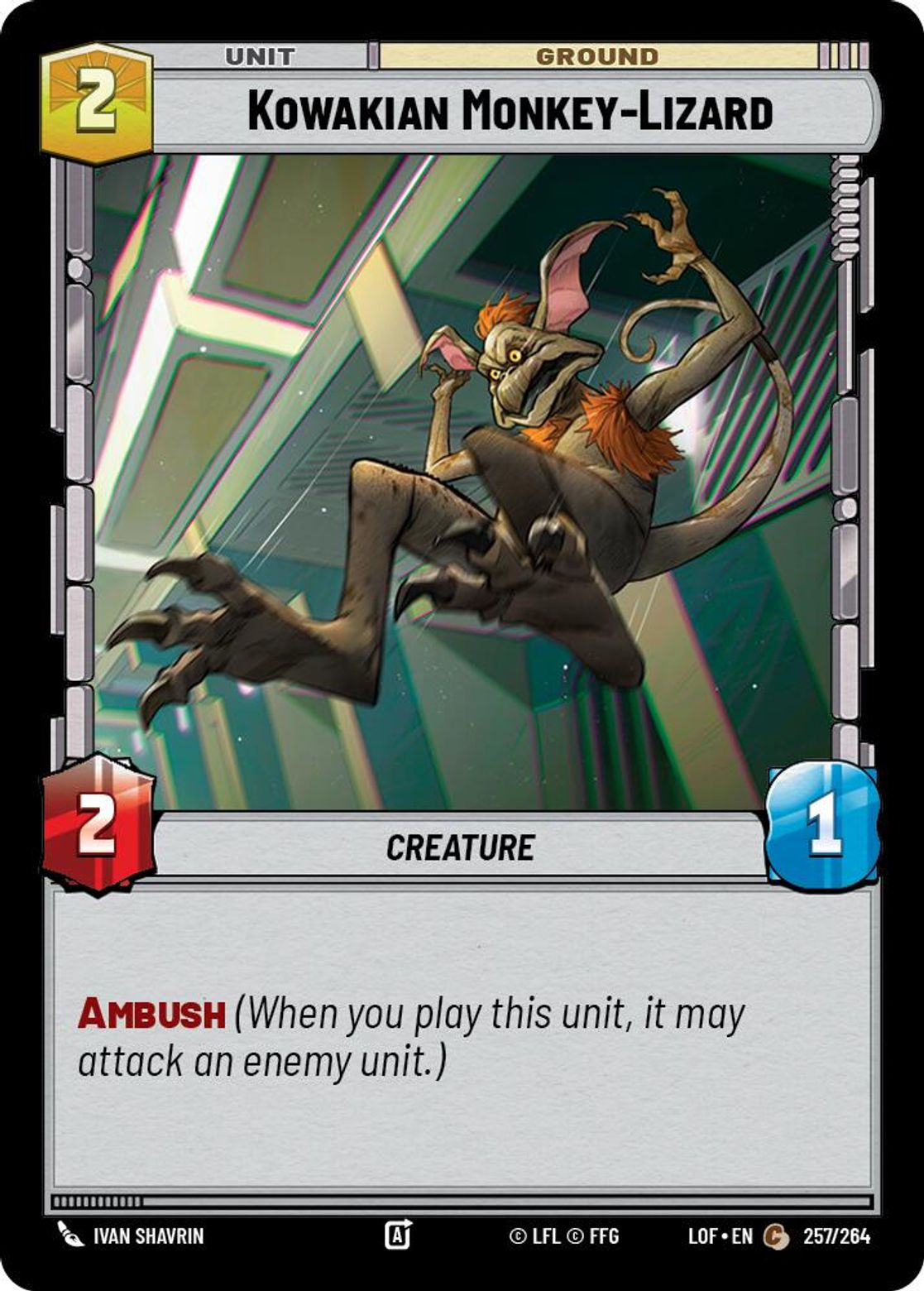 Kowakian Monkey-Lizard card art