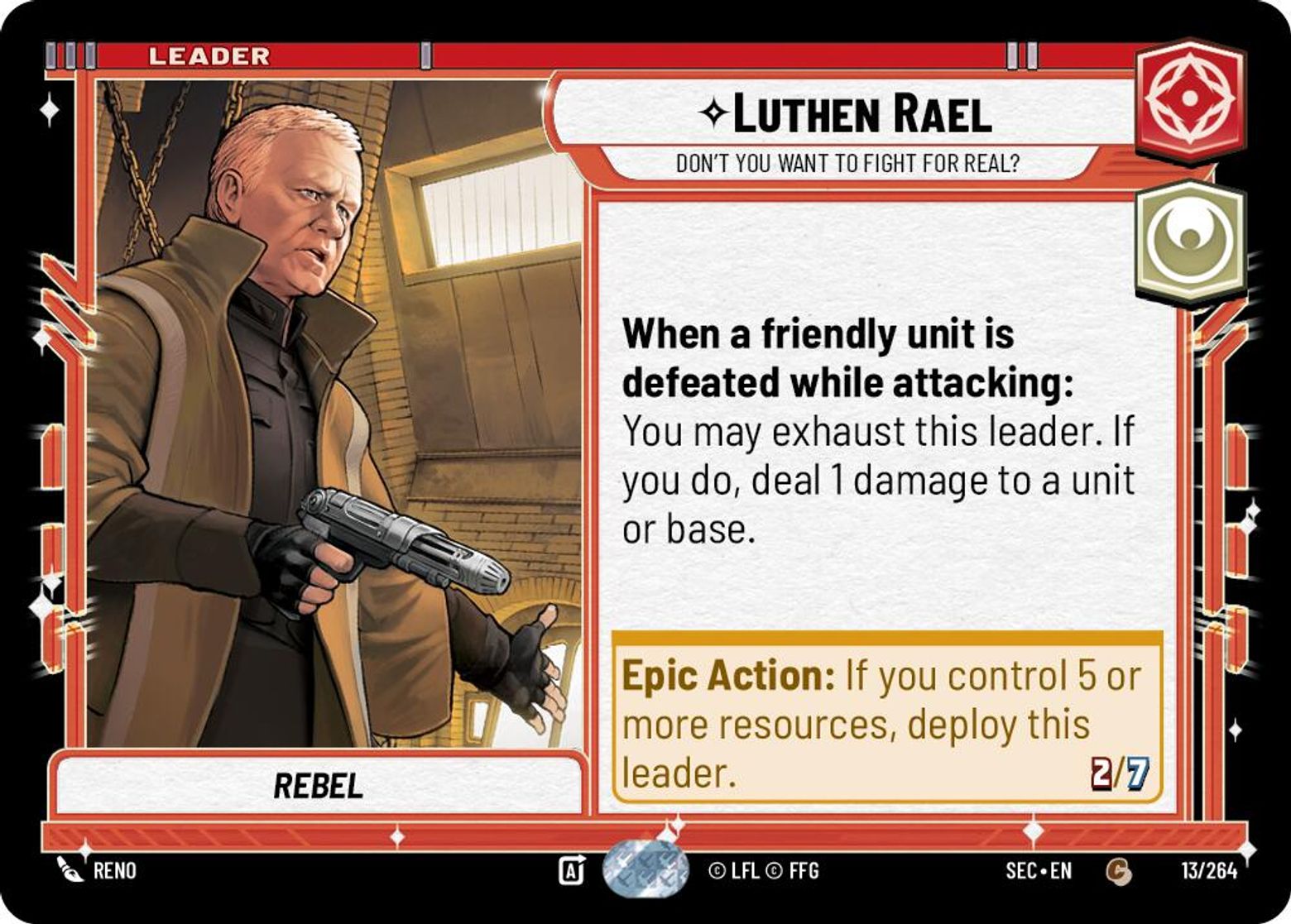 Luthen Rael, Don't You Want to Fight For Real? card art