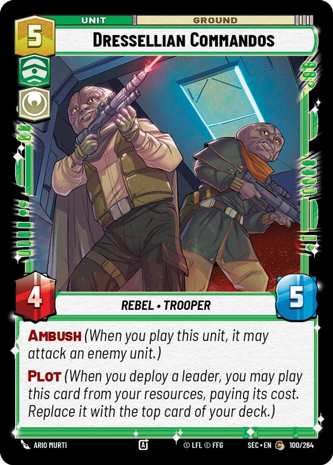 Dressellian Commandos card art