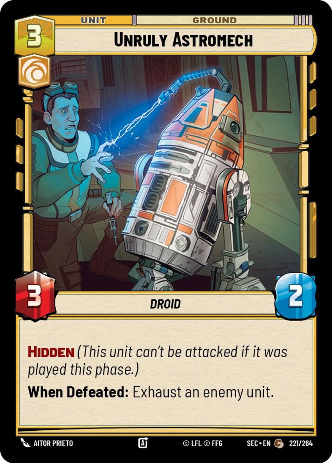 Unruly Astromech card art