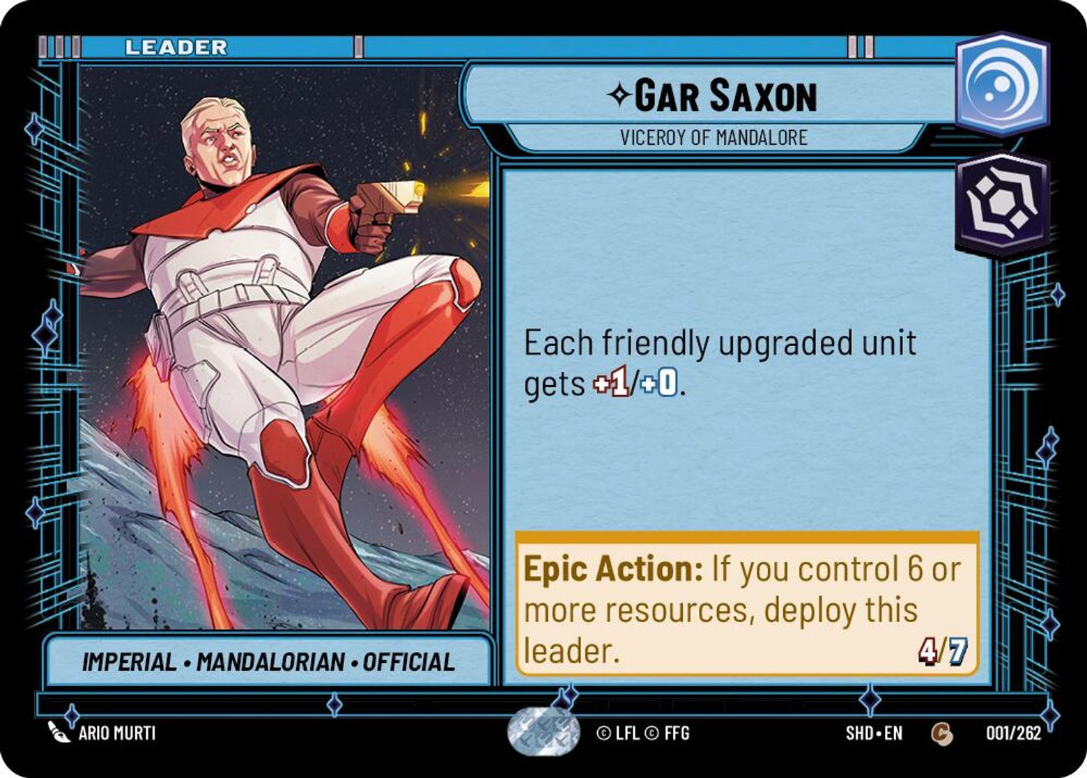 Gar Saxon, Viceroy of Mandalore