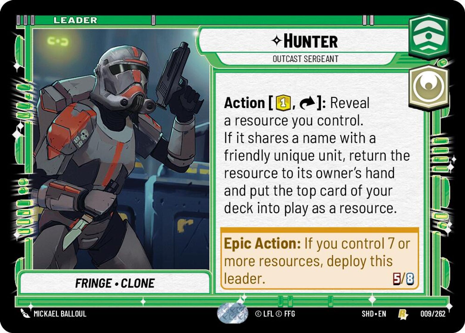 Hunter, Outcast Sergeant