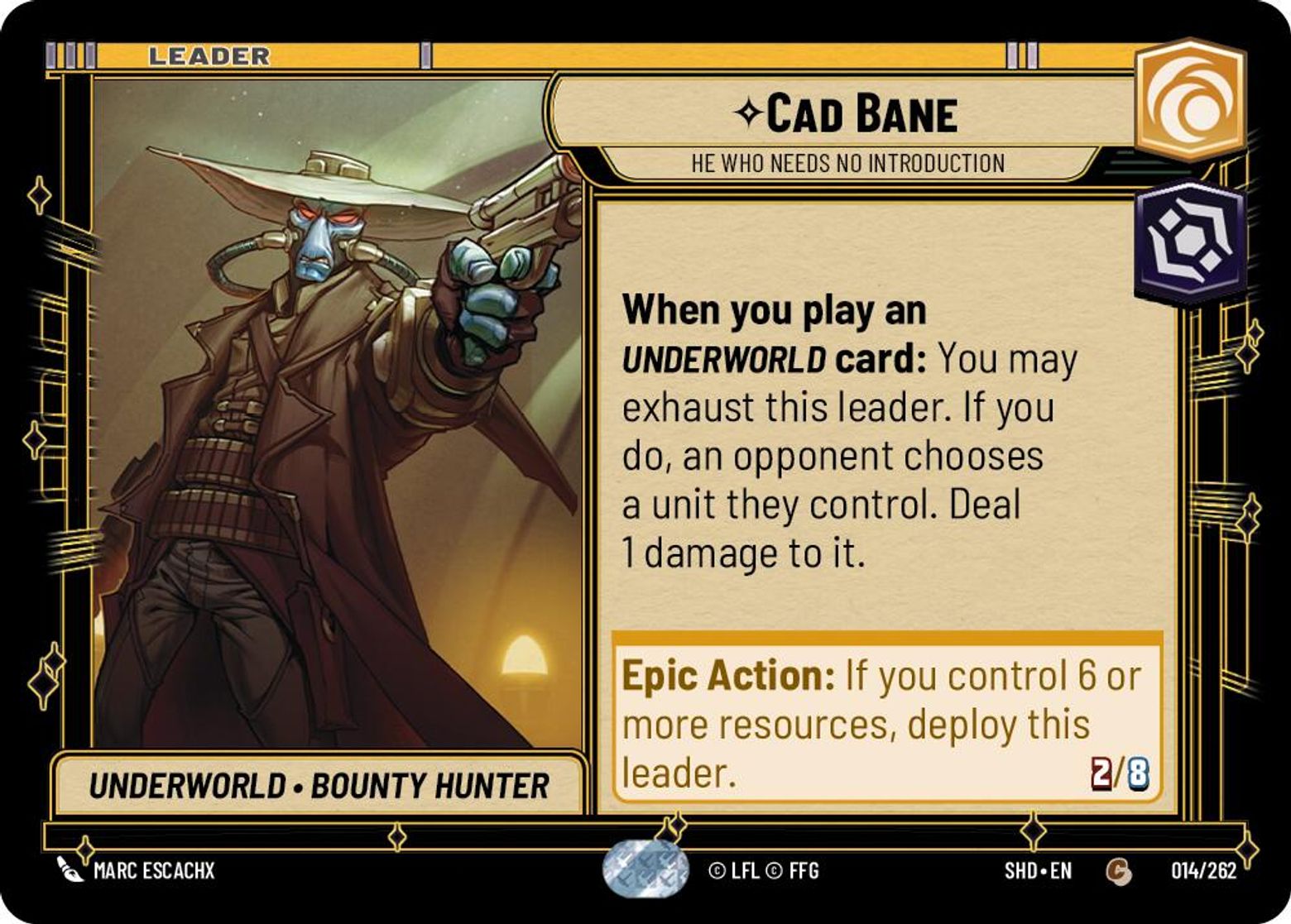 Cad Bane, He Who Needs No Introduction card art