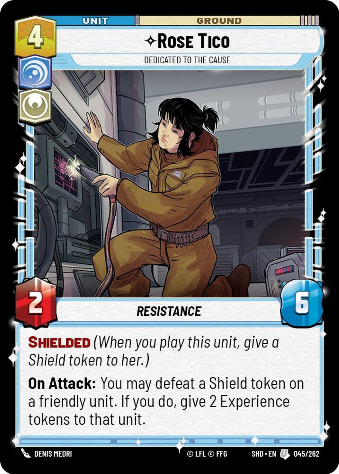 Rose Tico, Dedicated to the Cause card art