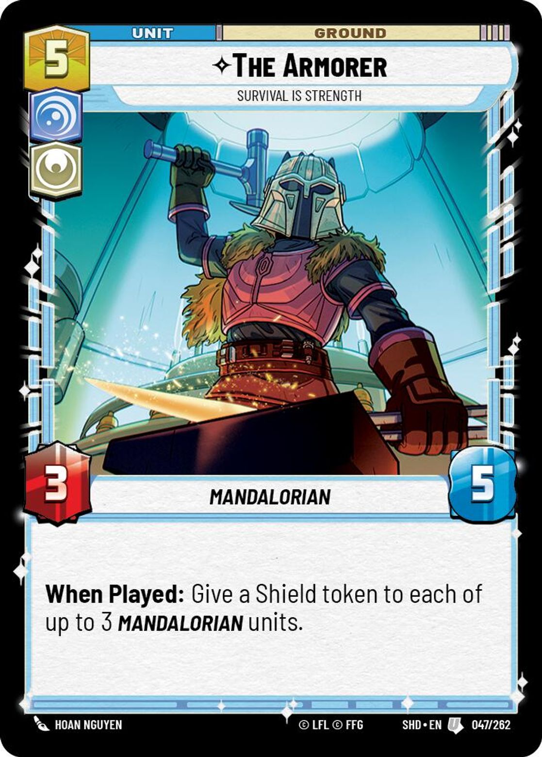The Armorer, Survival Is Strength card art