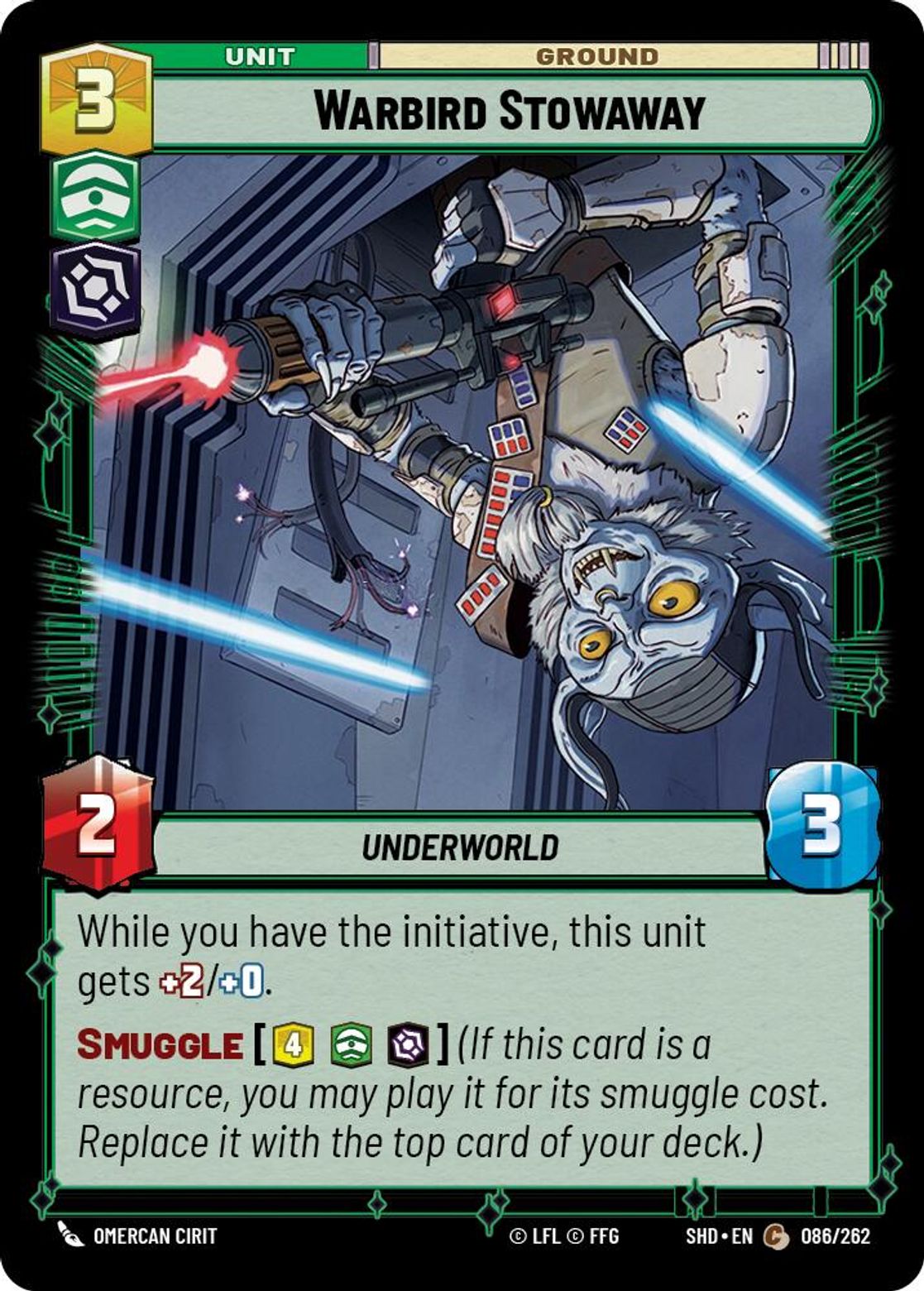 Warbird Stowaway card art