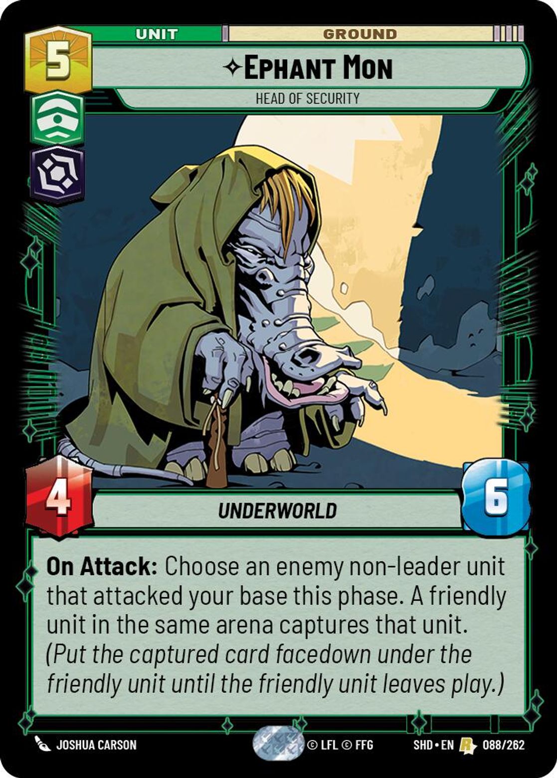 Ephant Mon, Head of Security card art
