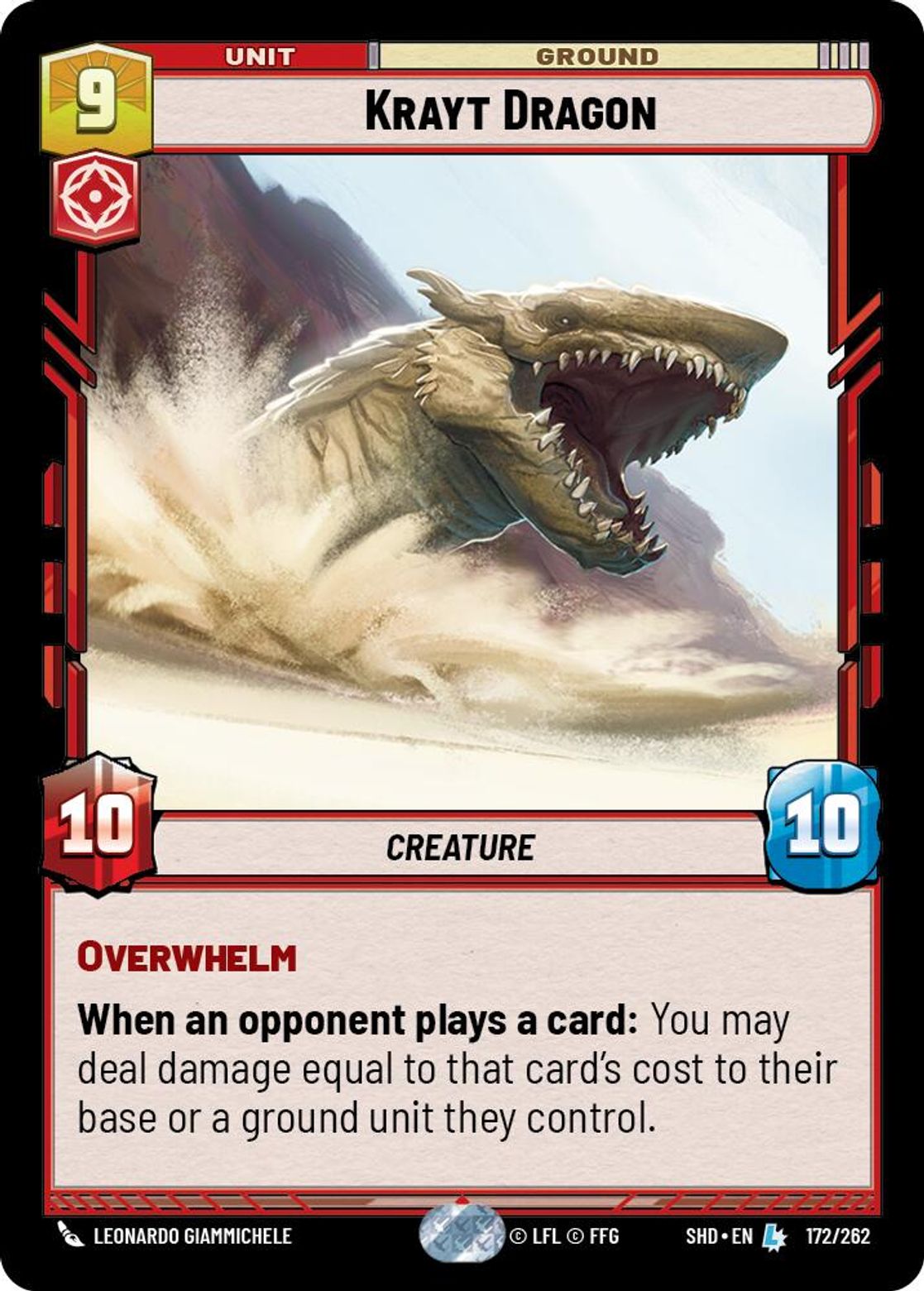 Krayt Dragon card art