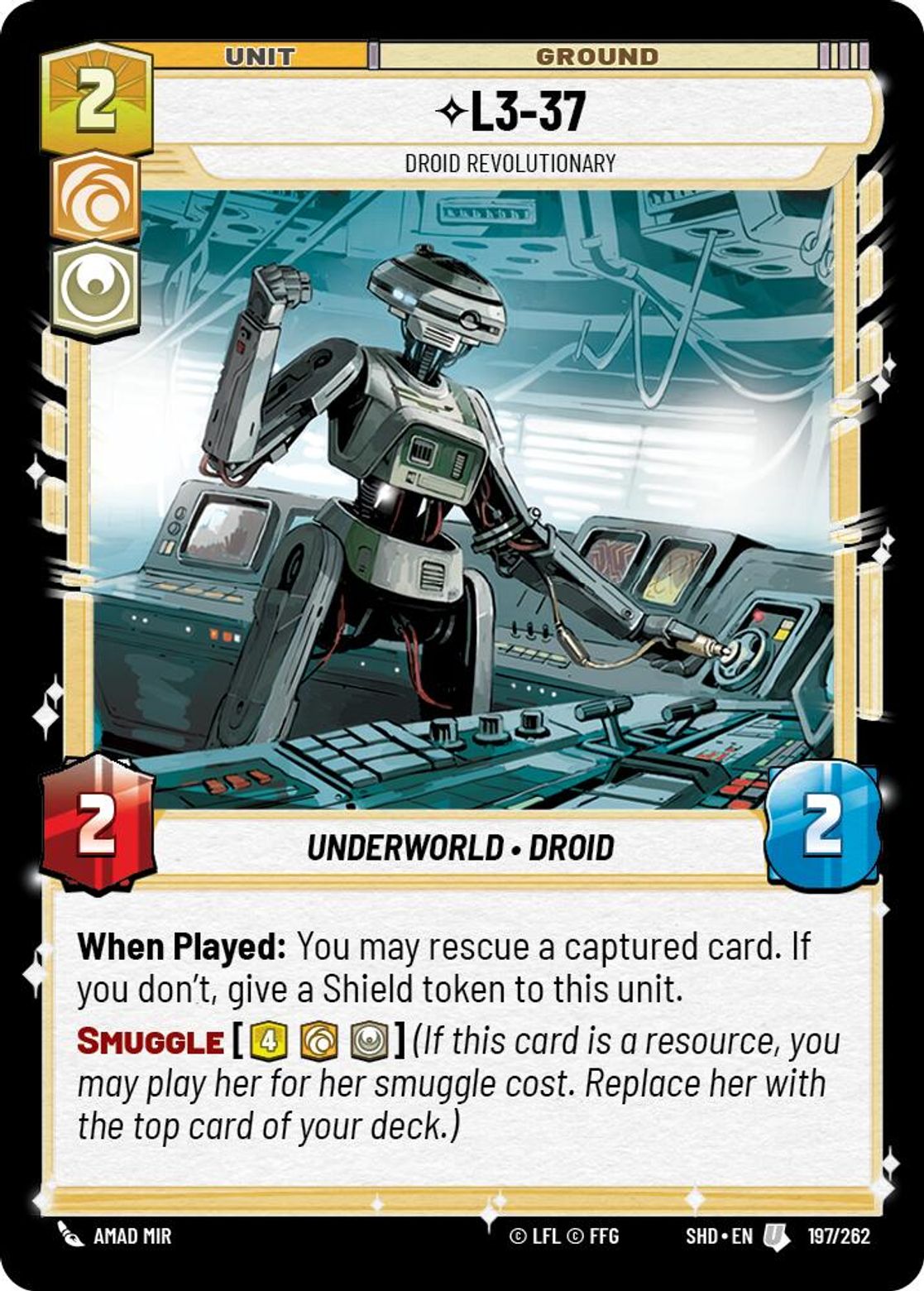 L3-37, Droid Revolutionary card art