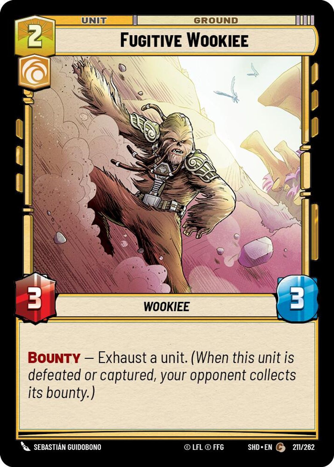 Fugitive Wookiee card art