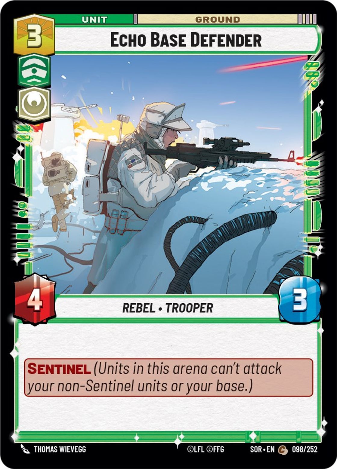 Echo Base Defender card art