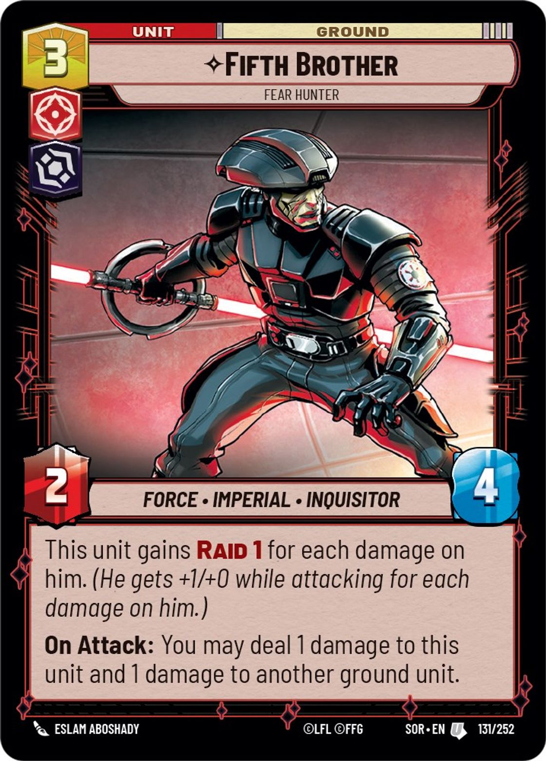 Fifth Brother, Fear Hunter card art