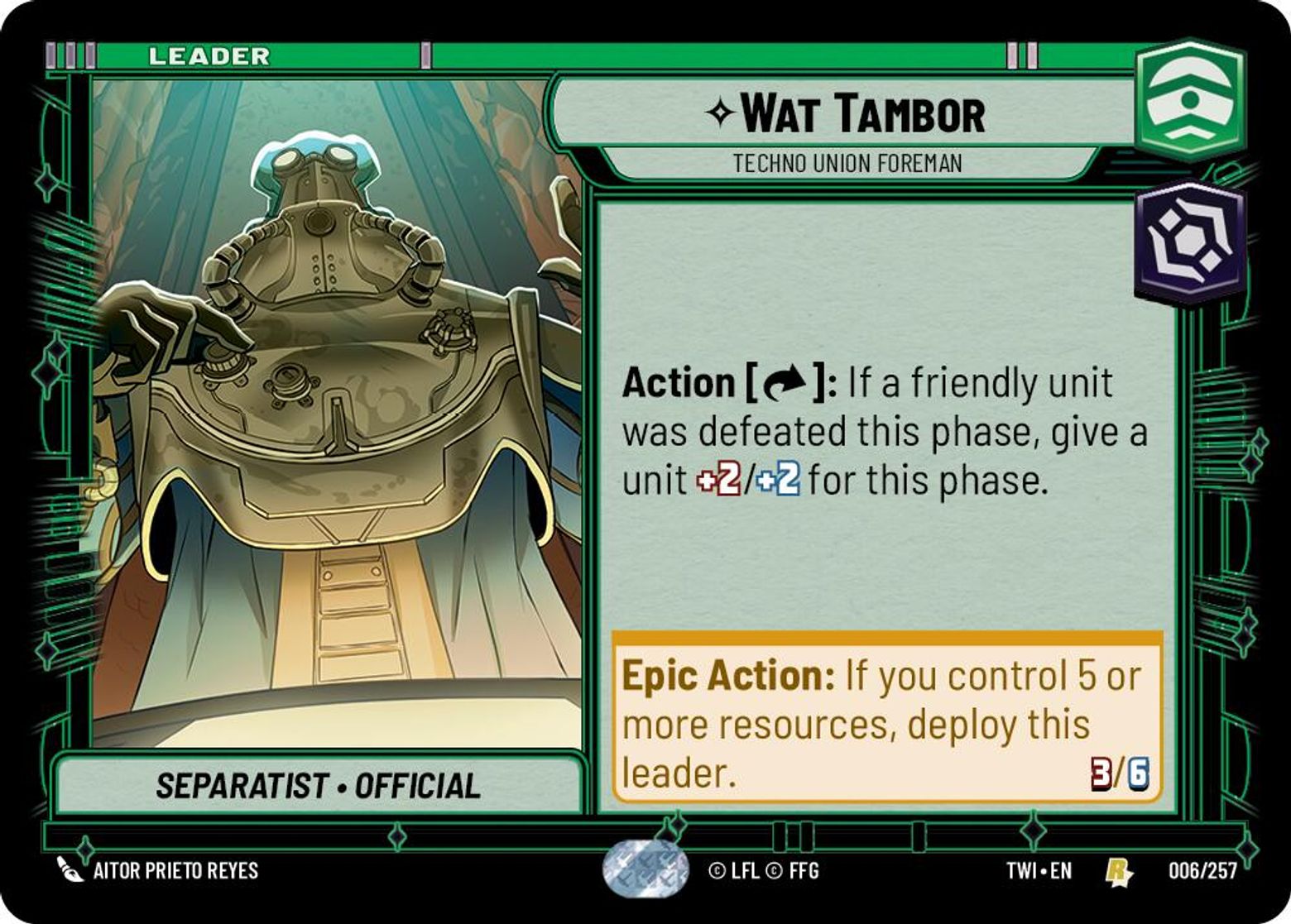 Wat Tambor, Techno Union Foreman
