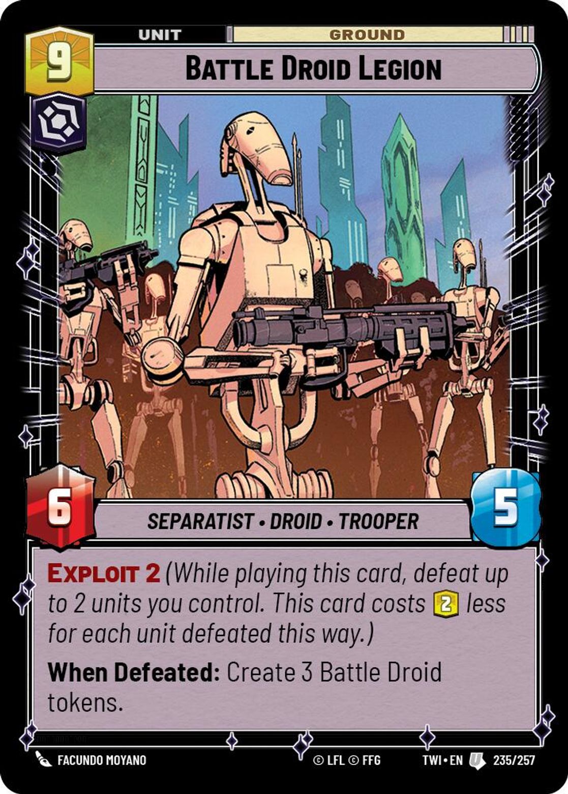 Battle Droid Legion card art