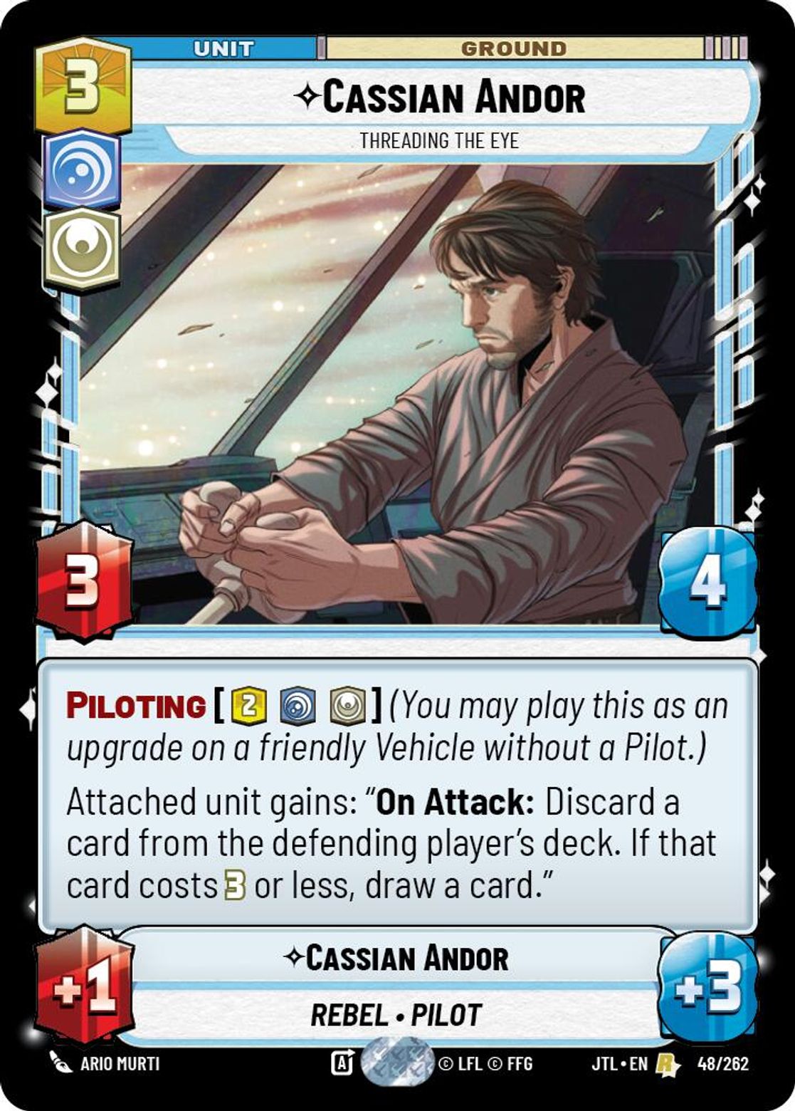 Cassian Andor, Threading the Eye card art