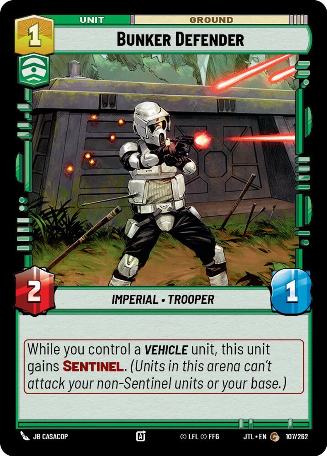 Bunker Defender card art