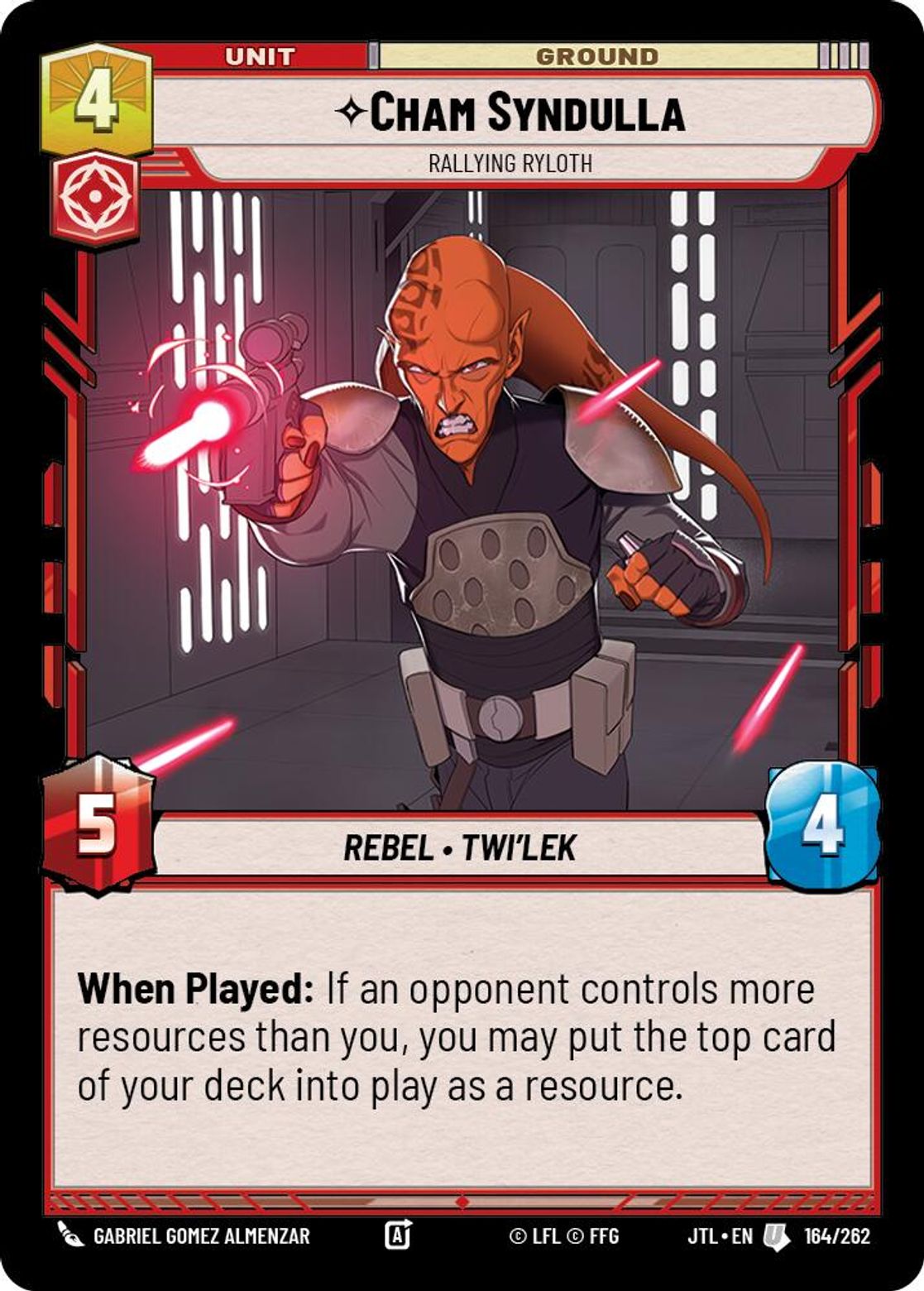 Cham Syndulla, Rallying Ryloth card art
