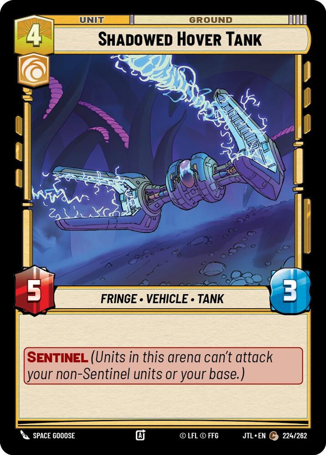 Shadowed Hover Tank card art