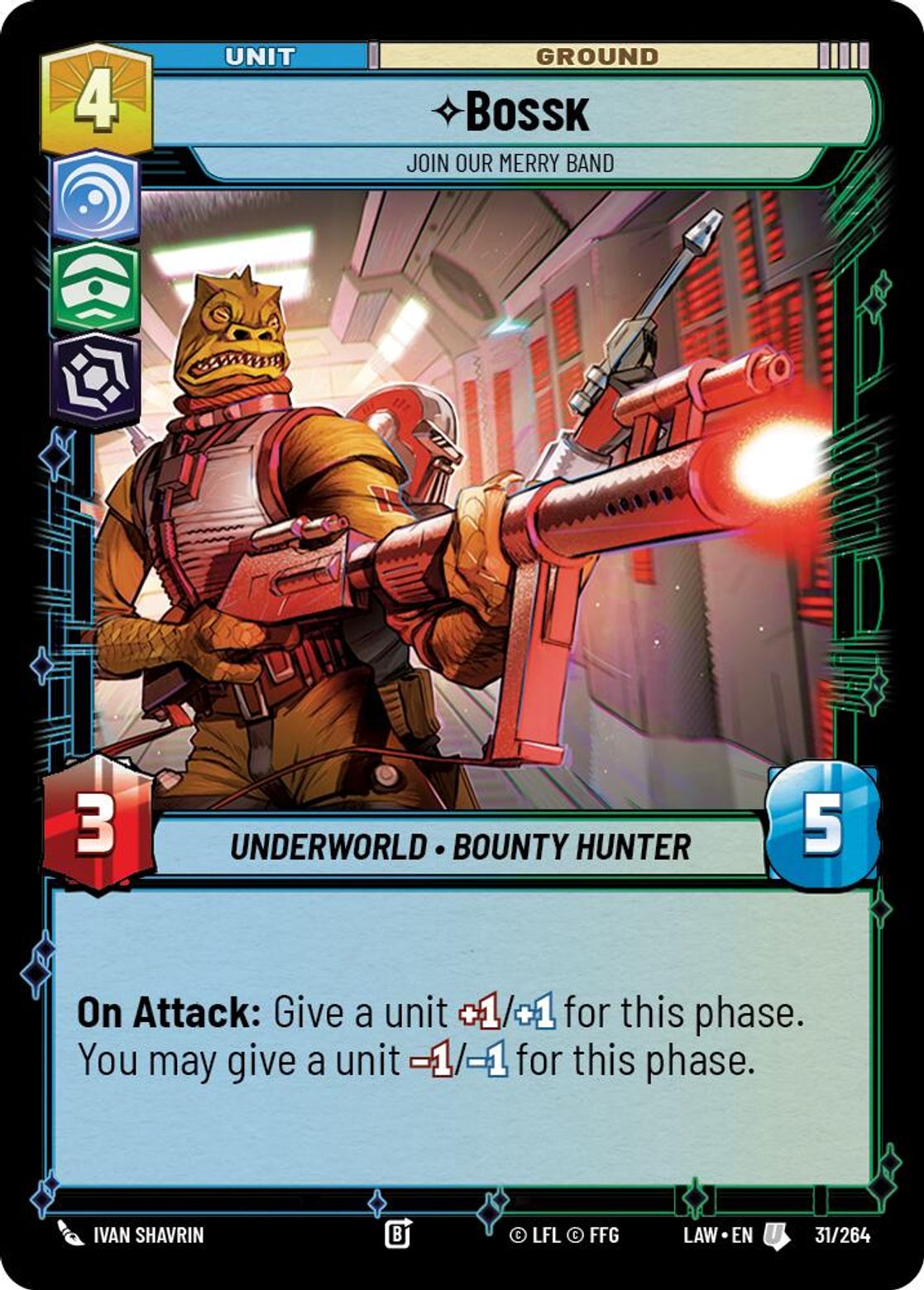 Bossk, Join Our Merry Band card art