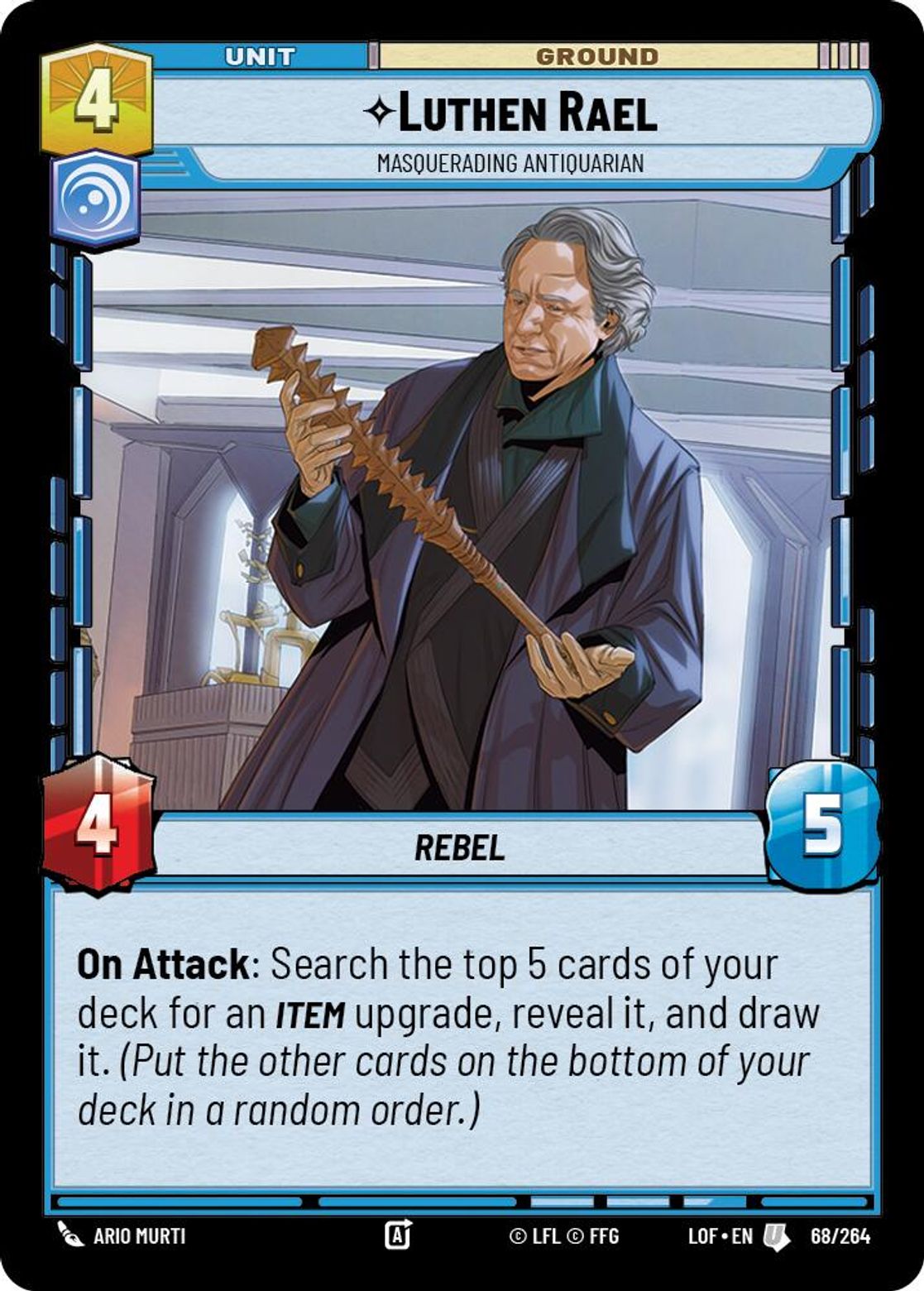 Luthen Rael, Masquerading Antiquarian card art