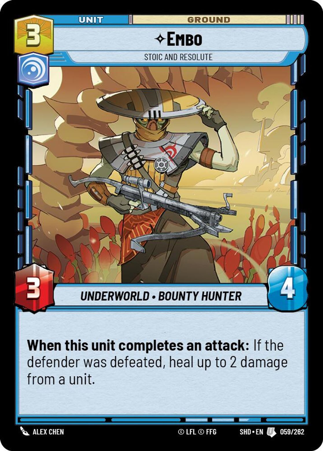 Embo, Stoic and Resolute card art