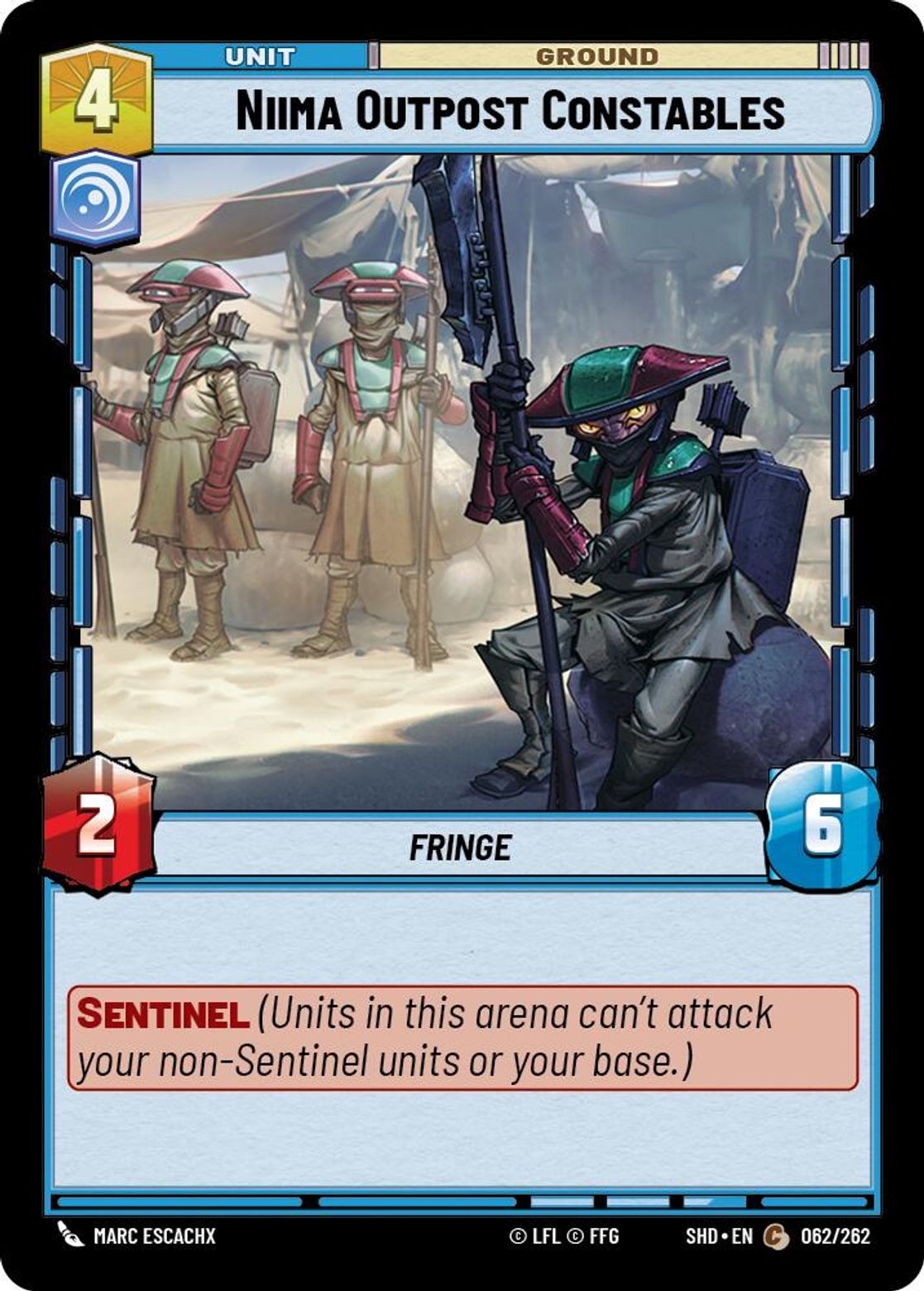 Niima Outpost Constables card art