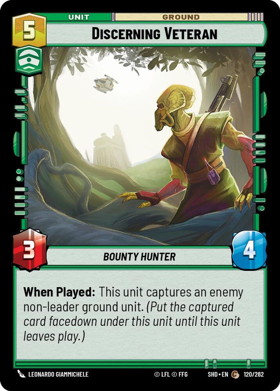 Discerning Veteran card art