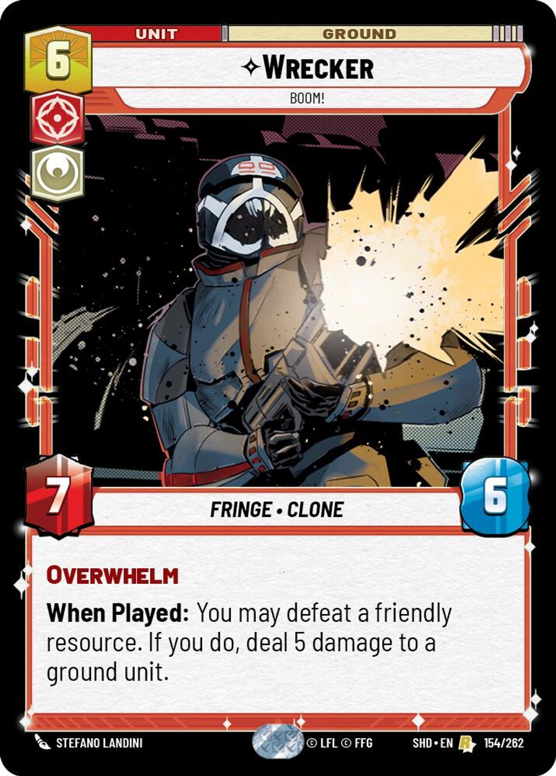 Wrecker, Boom! card art