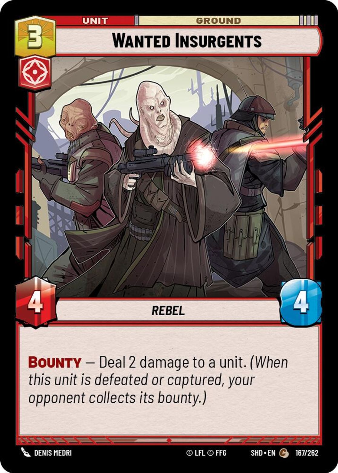 Wanted Insurgents card art