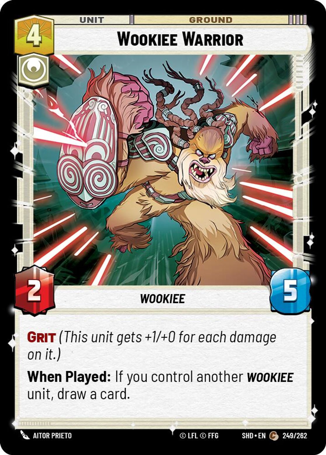 Wookiee Warrior card art